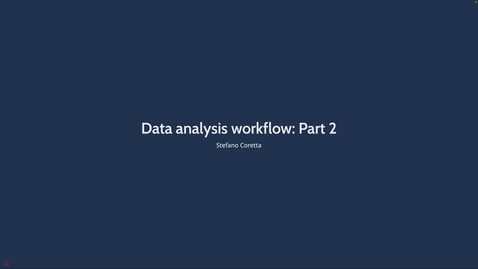 Thumbnail for QML 2024 - Data Analysis Workflow (Lecture, Part 2)