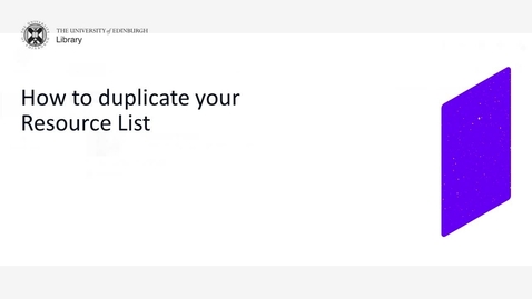 Thumbnail for How to duplicate your list