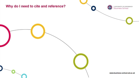 Thumbnail for Why do I need to cite and reference?