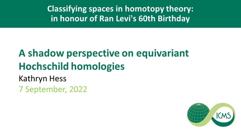Thumbnail for A shadow perspective on equivariant Hochschild homologies - Kathryn Hess