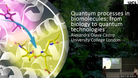 Thumbnail for Quantum processes in biomolecules: from biology to quantum technologies