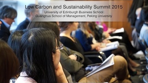 Thumbnail for entry Low Carbon and Sustainability Leadership Summit 2015