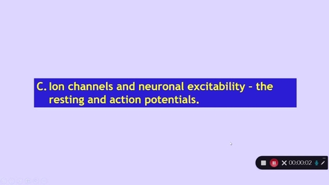 Thumbnail for Medical Sciences 1: How does the CNS work? Part 3 Dr Phil Larkman