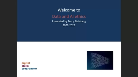 Thumbnail for entry Data and AI ethics