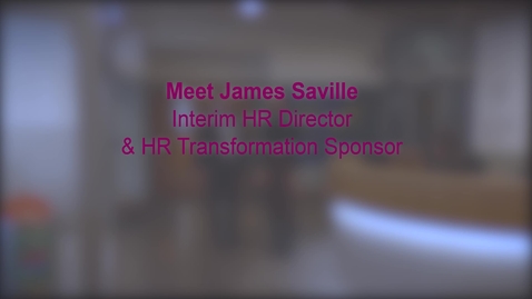 Thumbnail for entry Interview with Interim HR Director James Saville