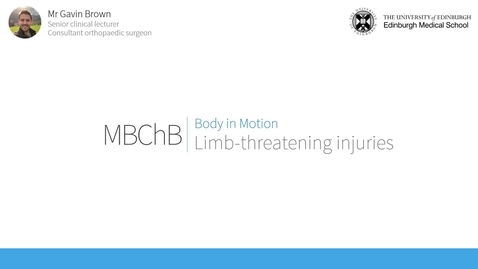 Thumbnail for entry Limb-threatening injuries