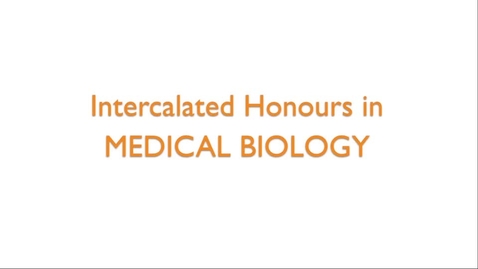 Thumbnail for entry Intercalated Honours in Medical Biology