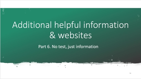 Thumbnail for Part 6 Additional websites to help you in project design- October 4th 2020, 11:00:06 am