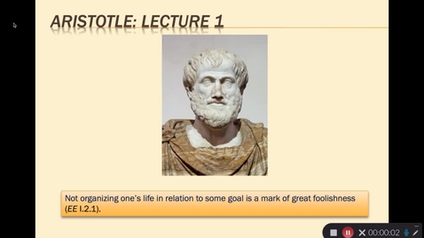 Thumbnail for entry Aristotle Lecture 1.1