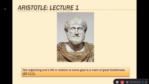 Thumbnail for Aristotle Lecture 1.1