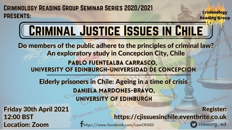 Thumbnail for 'Criminal Justice Issues in Chile' 30th April 2021