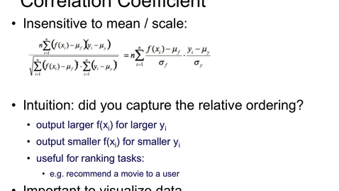 Thumbnail for Correlation coefficient