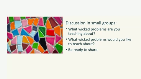 Thumbnail for Practical Strategies for Teaching about Wicked Problems - 2
