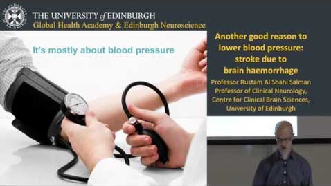 Thumbnail for entry Another good reason to lower blood pressure: stroke due to brain haemorrhage