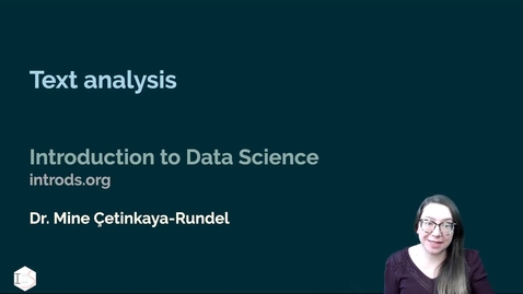Thumbnail for IDS - Week 11 - 02 - Text analysis