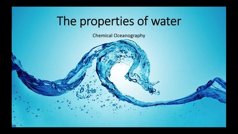 Thumbnail for Introduction to the water molecule