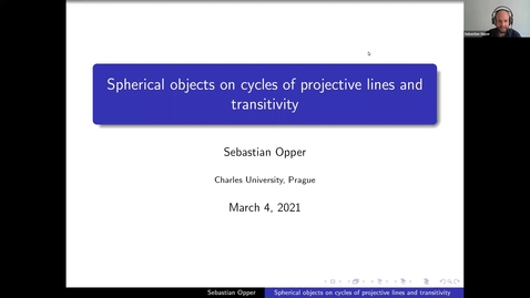 Thumbnail for entry LAGOON: Leicester Algebra and Geometry Open ONline:  Sebastian Opper (Prague, Czech Republic)