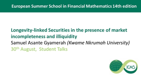 Thumbnail for Samuel Asante Gyamerah Student Talks