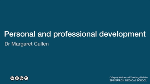 Thumbnail for entry Margaret Cullen: Personal and professional development theme