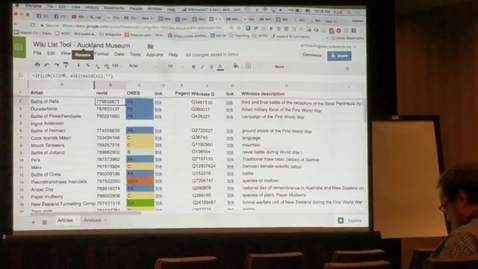 Thumbnail for entry Wikipedia tools for spreadsheets