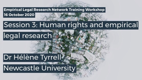 Thumbnail for ELRN 2020 Session 3 - Dr Hélène Tyrrell