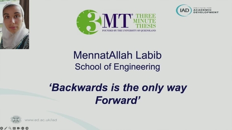 Thumbnail for entry MennatAllah Labib - Three Minute Thesis Competition Finalist 2023