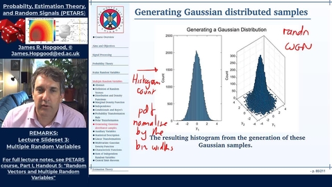 Thumbnail for Topic 32: Generating Gaussian Samples (PETARS, Chapter 5)