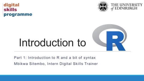 Thumbnail for Introduction to R: Part 1