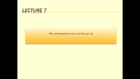 Thumbnail for Greats: Plat Lecture 7