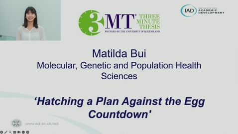 Thumbnail for Matilda Bui - Three Minute Thesis Competition Finalist 2023