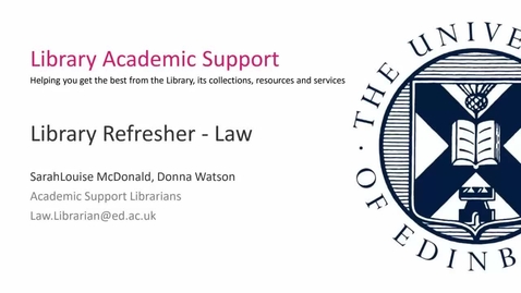 Thumbnail for Library Refresher - All levels - January 2022