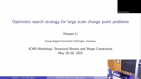 Thumbnail for entry Optimistic Search Strategy for Large Scale Change Point Problems - Housen Li