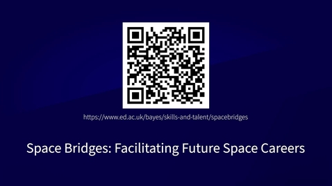 Thumbnail for Space Bridge Courses trailer with QR and subtitles