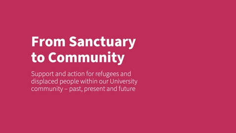 Thumbnail for From Sanctuary to Community - Discover More
