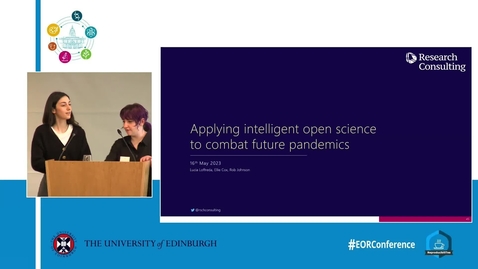 Thumbnail for Applying intelligent open science to combat future pandemics - Lucia Loffreda, Eleanor Cox, Rob Johnson