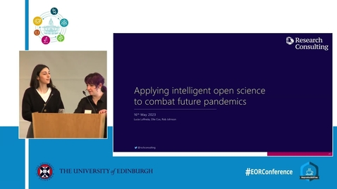 Thumbnail for entry Applying intelligent open science to combat future pandemics - Lucia Loffreda, Eleanor Cox, Rob Johnson