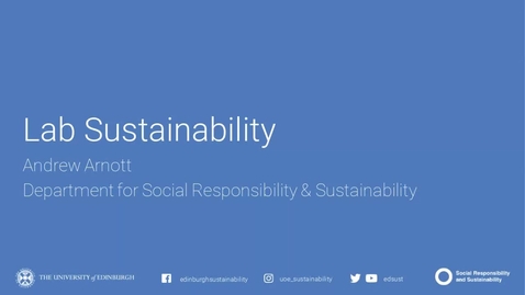 Thumbnail for entry Lab Sustainability Webinar March 2021