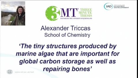 Thumbnail for entry Three Minute Thesis Competition Final 2022 - Alexander Triccas