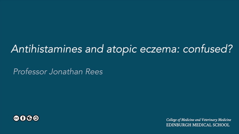Thumbnail for Antihistamines eczema: confused? (2016 new edit)