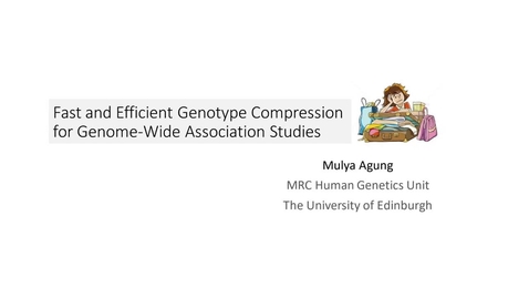 Thumbnail for entry Mulya Agung - Fast and Efficient Genotype Compression for Genome-Wide Association Studies