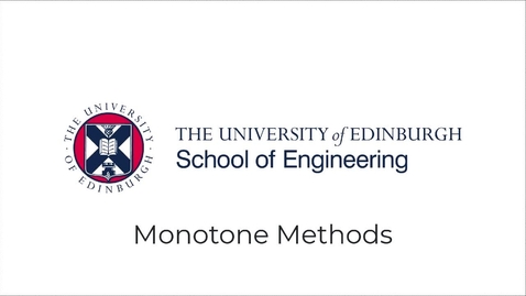 Thumbnail for entry Partial Differential Equations, Lecture 8a: Monotone Methods for Conservation Laws