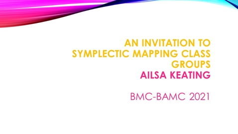 Thumbnail for entry BMC BAMC 2021 Ailsa Keating