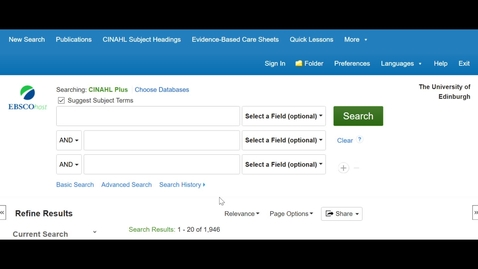 Thumbnail for Search  History to build a search