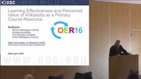 Thumbnail for Learning Effectiveness and Perceived Value of Wikipedia as a Primary Course Resource