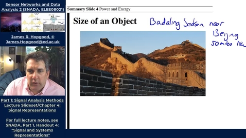 Thumbnail for entry Topic 18: Measuring the size of a signal (and introduction to signal norms) (SNADA, Chapter 4)