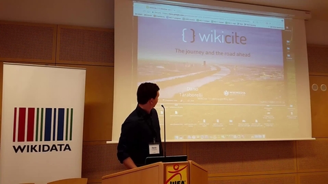 Thumbnail for WikiCite: The journey and the road ahead - Dario Taraborelli (Wikimedia Research)