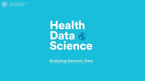 Thumbnail for entry Analysing Genomic Data