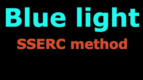Thumbnail for entry Demo: blue light (SSERC)