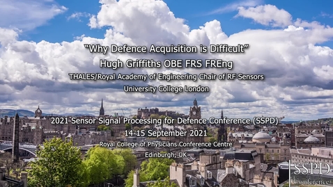Thumbnail for Hugh Griffiths Presentation - SSPD 2021