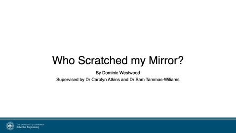 Thumbnail for Dominic Westwood - Who Scratched my Mirror?